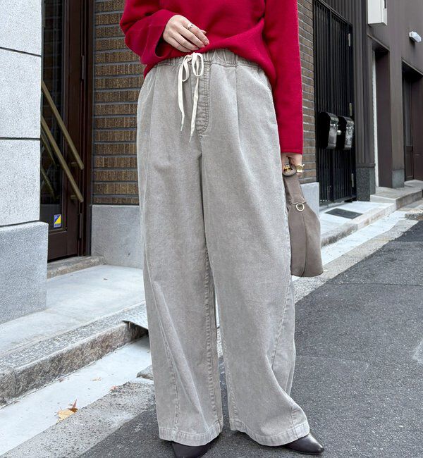  「コーデュロイワイドイージーパンツ」|チノ|