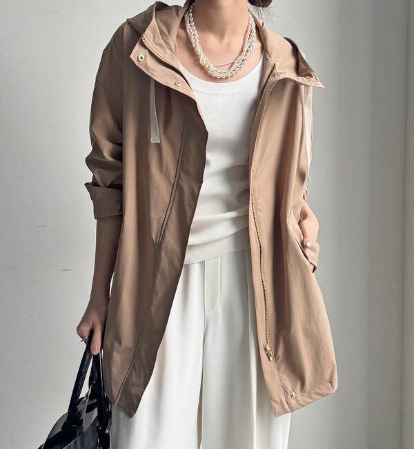  「【WEB限定/手洗いできる/撥水/軽量】サーブルクロス撥水マウンテンパーカー」|その他|ブラウン