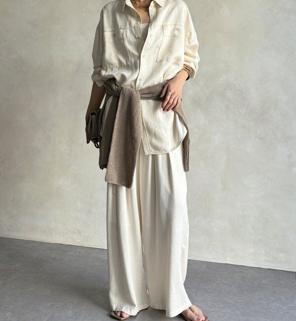  「【セットアップ可能】リヨセルタックパンツ」|チノ|