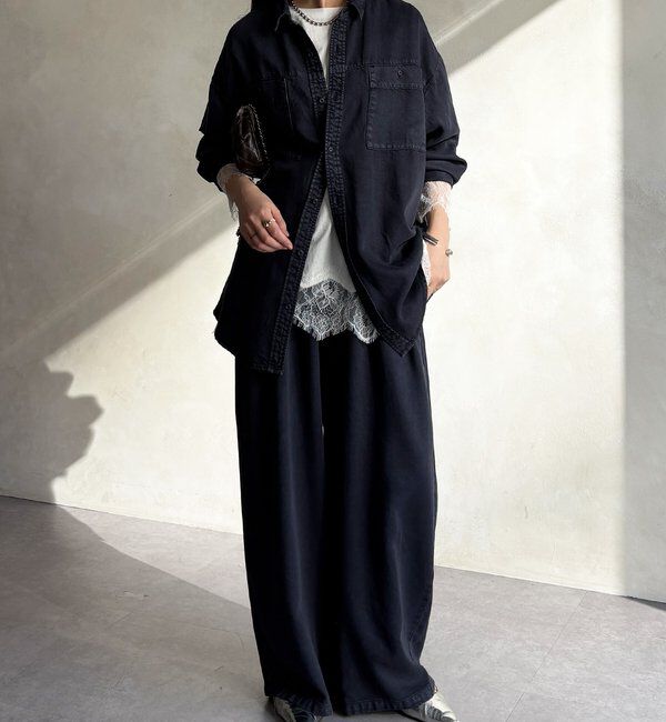  「【セットアップ可能】リヨセルタックパンツ」|チノ|