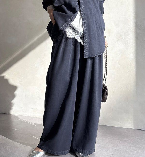  「【セットアップ可能】リヨセルタックパンツ」|チノ|