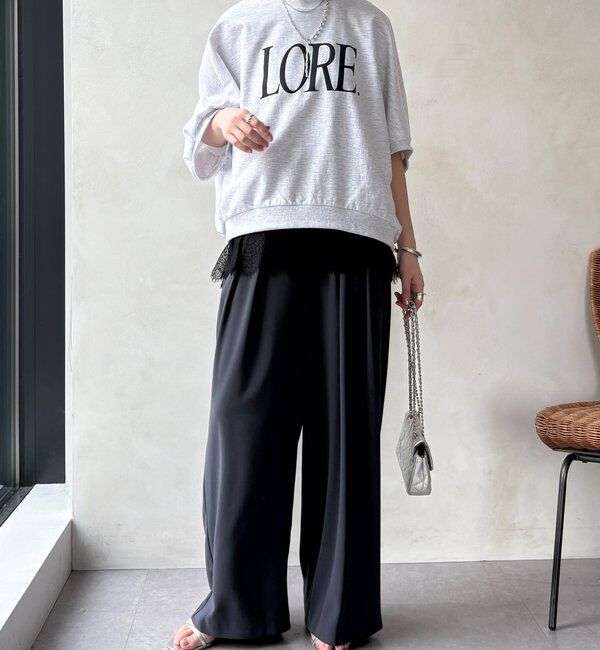  「【セットアップ可能】裾レースタンク」|Tシャツ・カットソー|