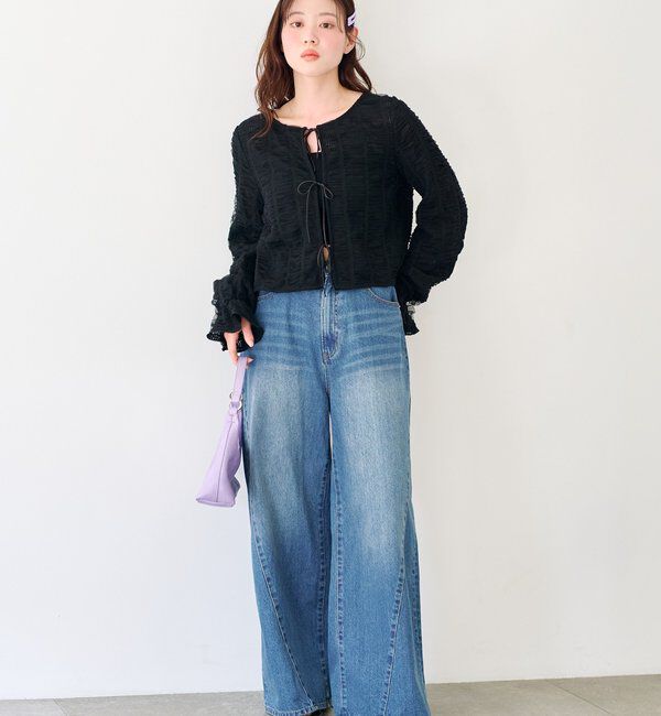  「チュールリボンブラウス」|シャツ・ブラウス|