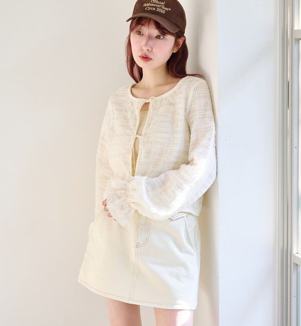  「チュールリボンブラウス」|シャツ・ブラウス|