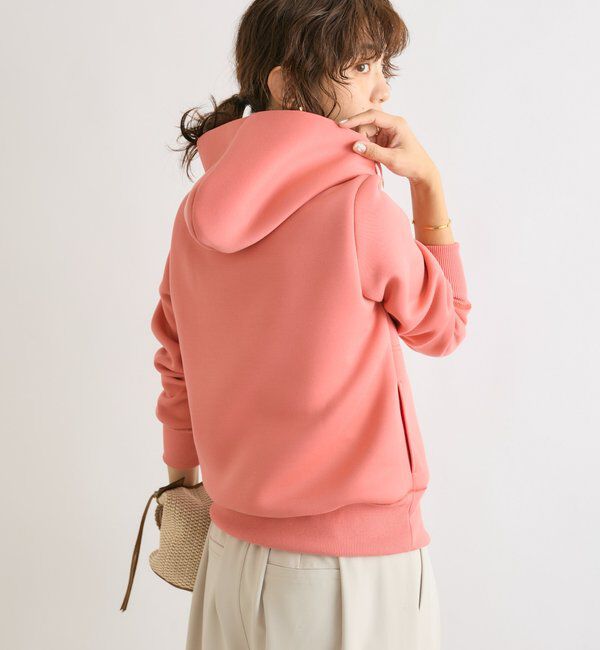  「【WEB限定/キレイめ上品】スポンジダンボールZIPパーカーカットソー」|パーカー|