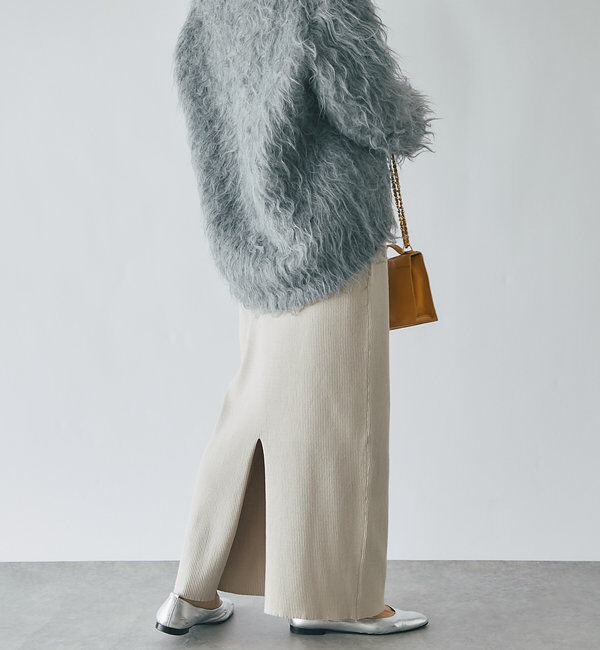  「【マイナス3kg/レビュー高評価☆】リブタイトスカート」|スカート|