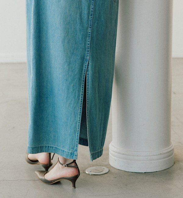  「【MONN&times;Yoshiiiiii】デニムシャツワンピース」|ワンピース|