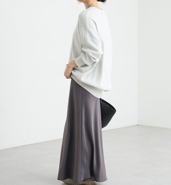  「【セットアップ対応】コットンスムースラウンドヘムニット」|ニット・セーター|