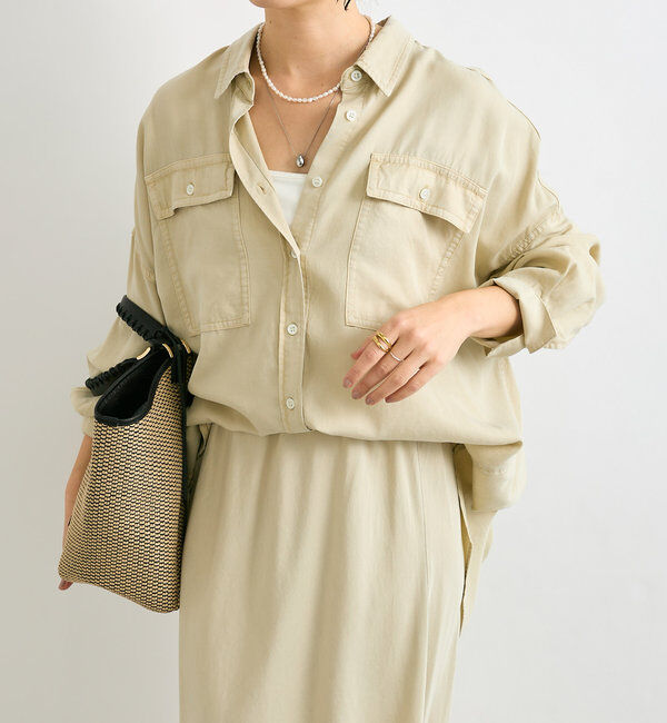  「【セットアップ可】ガーメントダイワイドシャツ」|シャツ・ブラウス|