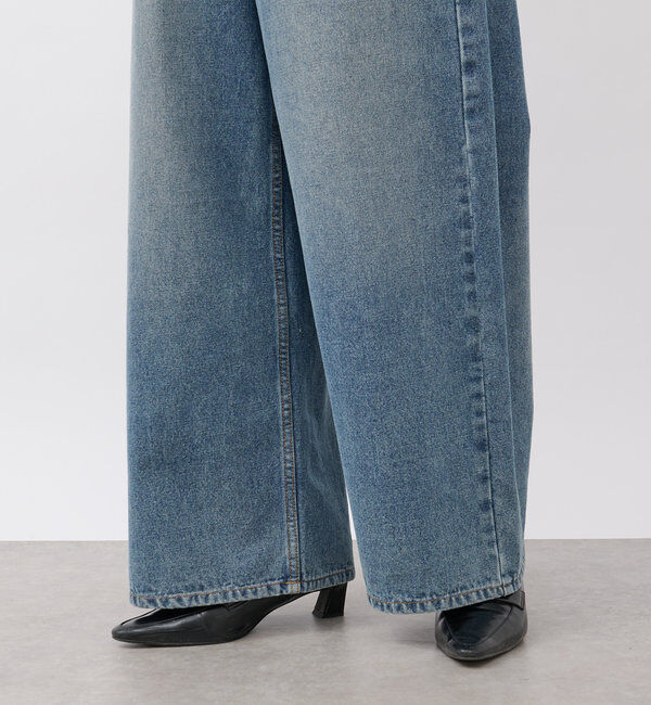  「【新色登場】【MONN.:. （モン）】ワイドレッグデニム」|デニム|