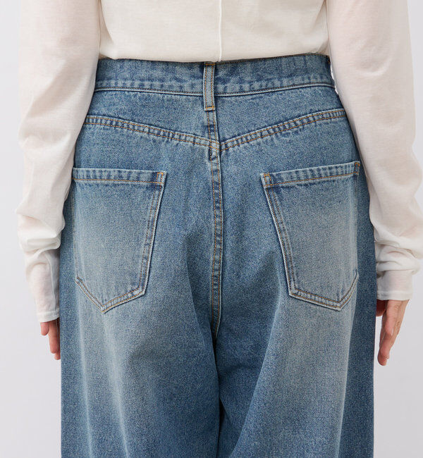  「【新色登場】【MONN.:. （モン）】ワイドレッグデニム」|デニム|