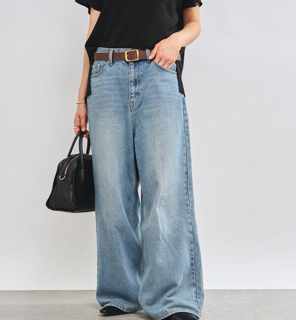  「【新色登場】【MONN.:. （モン）】ワイドレッグデニム」|デニム|
