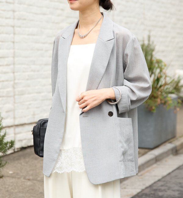  「予約【新色追加/ウォッシャブル】シアースラブオーバージャケット」|テーラードジャケット|