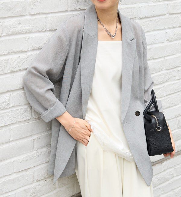  「予約【新色追加/ウォッシャブル】シアースラブオーバージャケット」|テーラードジャケット|