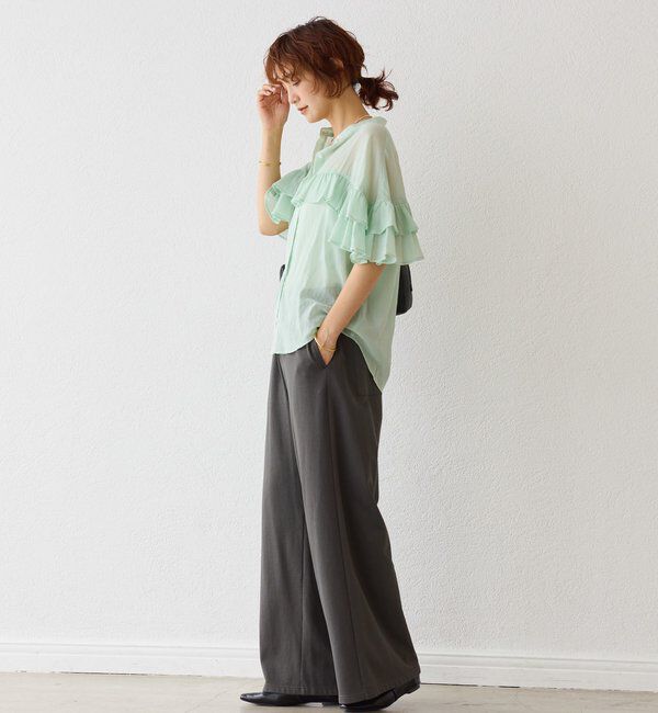  「【MONN.:.(モン)】スウェットワイドパンツ」|その他|