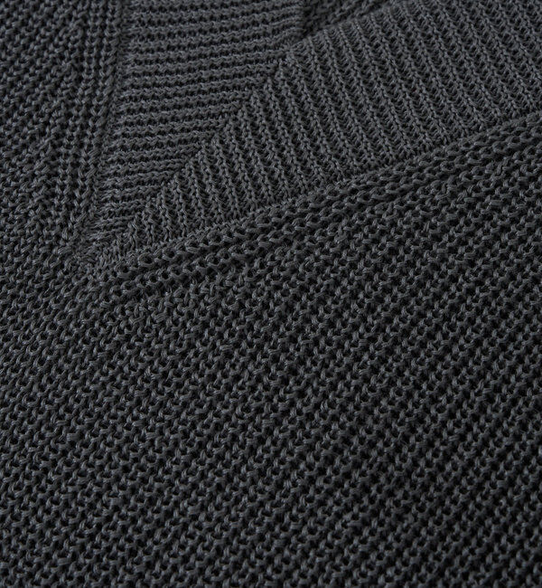  「【ウォッシャブル】ギマコットンニットベスト」|ニット・セーター|