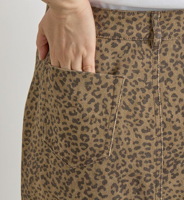  「ローライズレオパードスカート」|スカート|