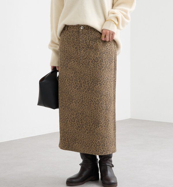  「ローライズレオパードスカート」|スカート|