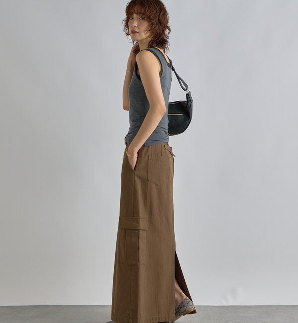  「【抜け感】チュールコンビタンク」|キャミソール|