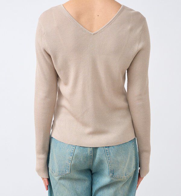  「【オンオフ使える】2wayリブニット」|ニット・セーター|