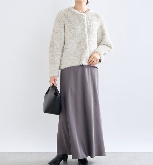  「【リバイバル/着映え】ダブルフェイスシャギーカーデ・2」|カーディガン|