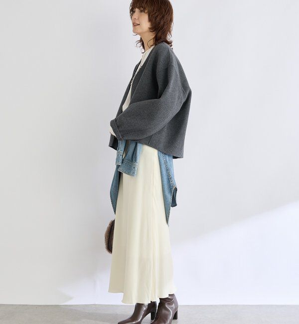  「【上品見え】ウールリバーショートコート」|その他|