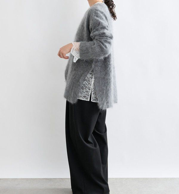  「【繊細なレースがアクセントに】フリルカラーレースブラウス」|シャツ・ブラウス|