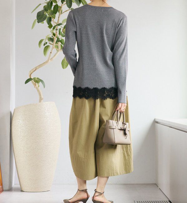  「【鮮度抜群】レーストリムカーディガン」|カーディガン|