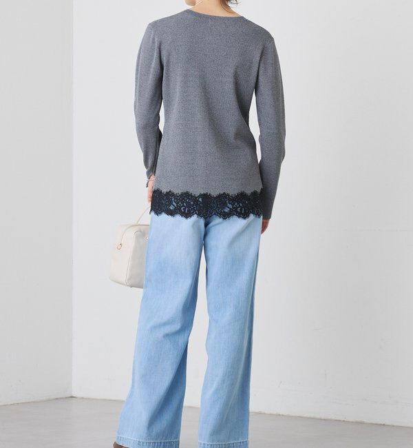  「【鮮度抜群】レーストリムカーディガン」|カーディガン|