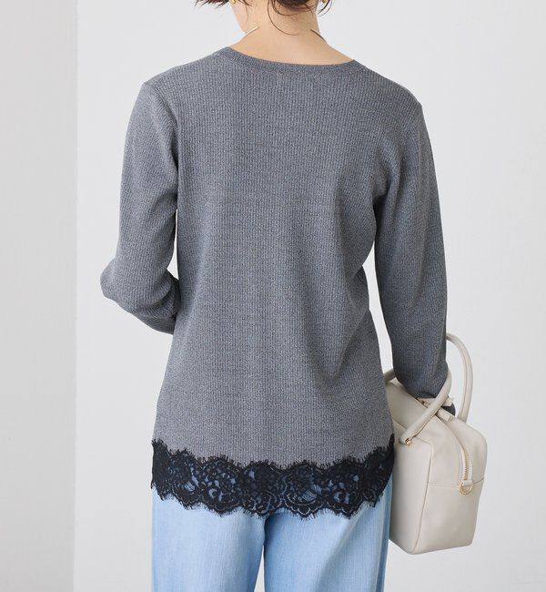  「【鮮度抜群】レーストリムカーディガン」|カーディガン|