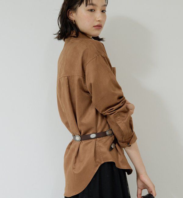  「フェイクスエードシャツ」|シャツ・ブラウス|