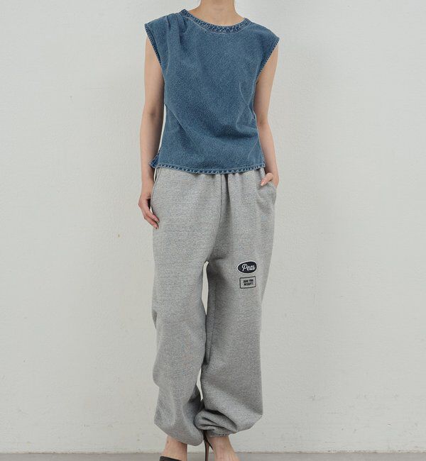  「【PEAS】杢スウェットパンツ」|チノ|