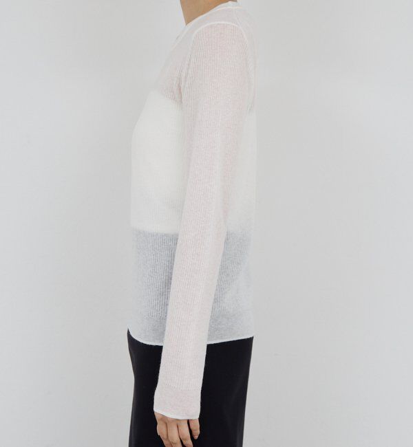  「【HERITANOVUM】 クルーリブニット」|ニット・セーター|