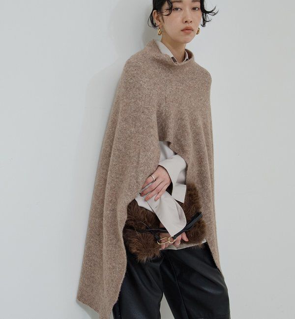  「【25th記念アイテム】 2wayニットポンチョ」|ニット・セーター|