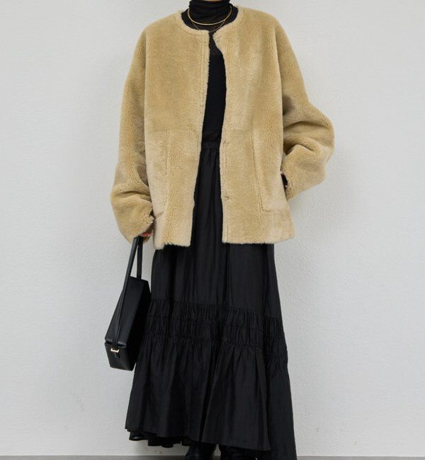  「【2way】リバーシブルフェイクムートンコート」|その他|