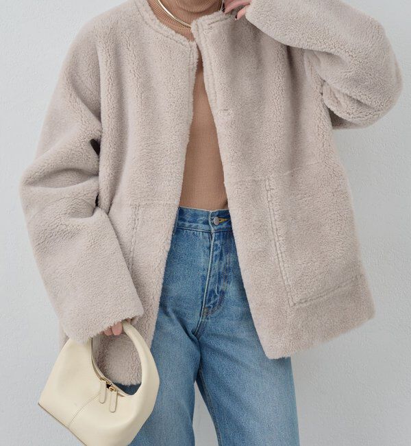  「【2way】リバーシブルフェイクムートンコート」|その他|