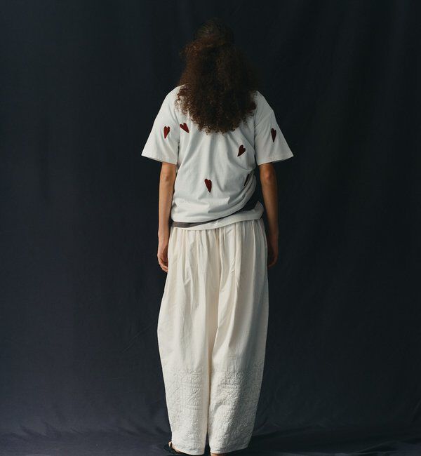  「【Dhritie】リーフ刺繍Tee」|Tシャツ・カットソー|