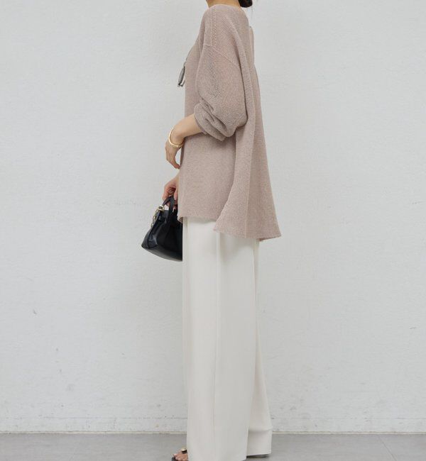  「ペーパーヤーンメッシュニット」|ニット・セーター|