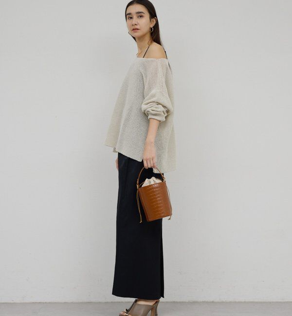  「ペーパーヤーンメッシュニット」|ニット・セーター|