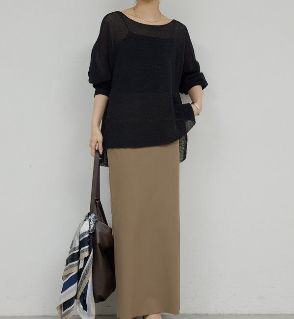  「ペーパーヤーンメッシュニット」|ニット・セーター|