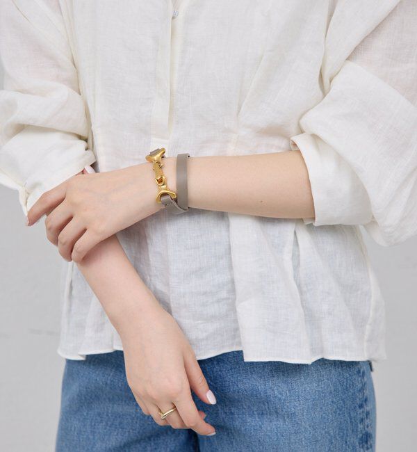  「ビットレザーブレスレット」|リング|