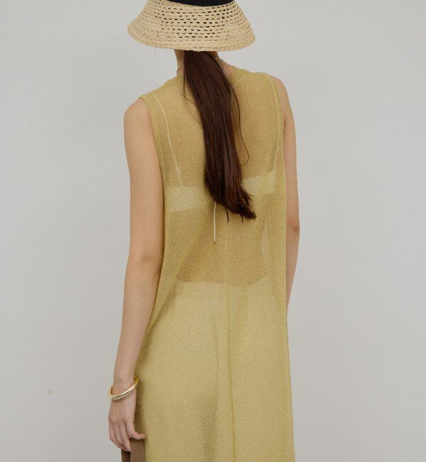  「ラメニットドレス」|ワンピース|