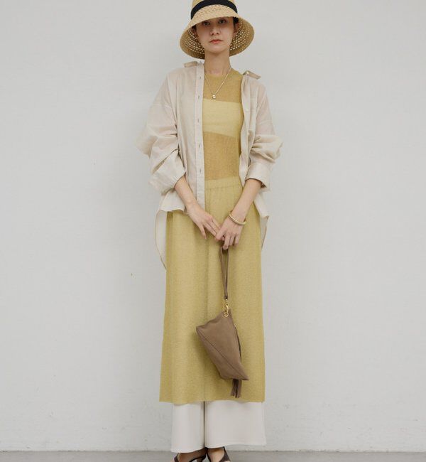  「ラメニットドレス」|ワンピース|