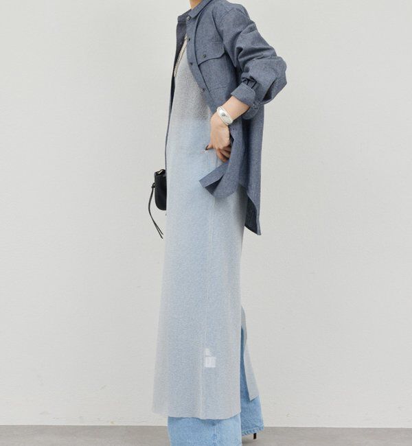  「ラメニットドレス」|ワンピース|