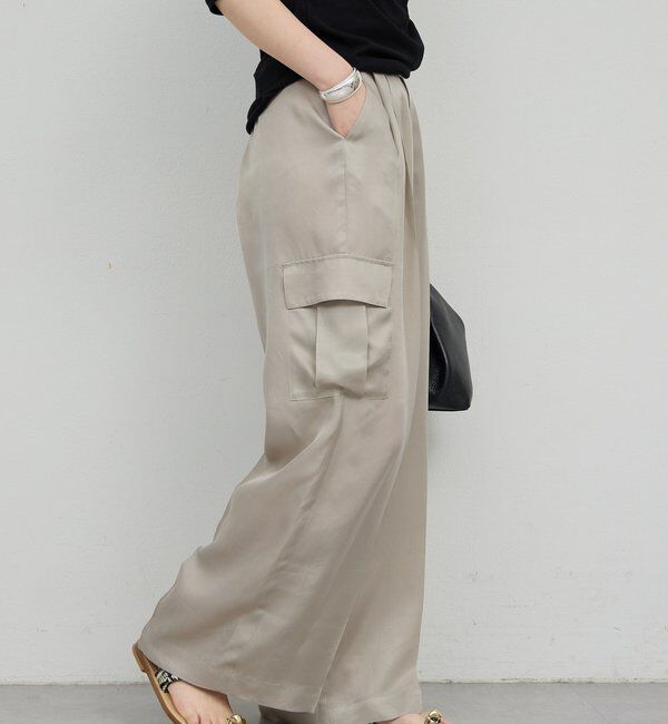  「【セットアップ対応】キュプラカーゴパンツ」|チノ|