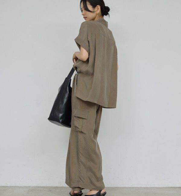  「【セットアップ対応】キュプラカーゴパンツ」|チノ|