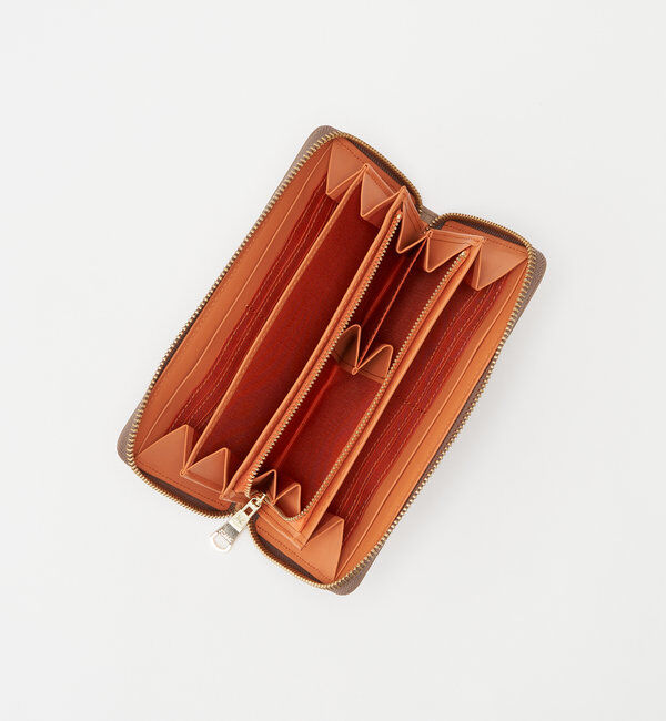  「モノグラムプレートラウンドジップウォレット」|財布|