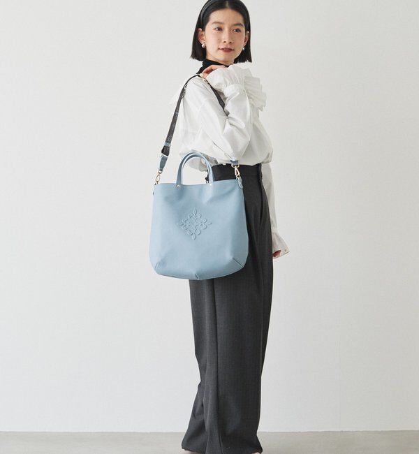  「スリム2WAYトートバッグ <エンボスモノグラム>」|トートバッグ|