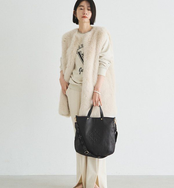  「スリム2WAYトートバッグ <エンボスモノグラム>」|トートバッグ|