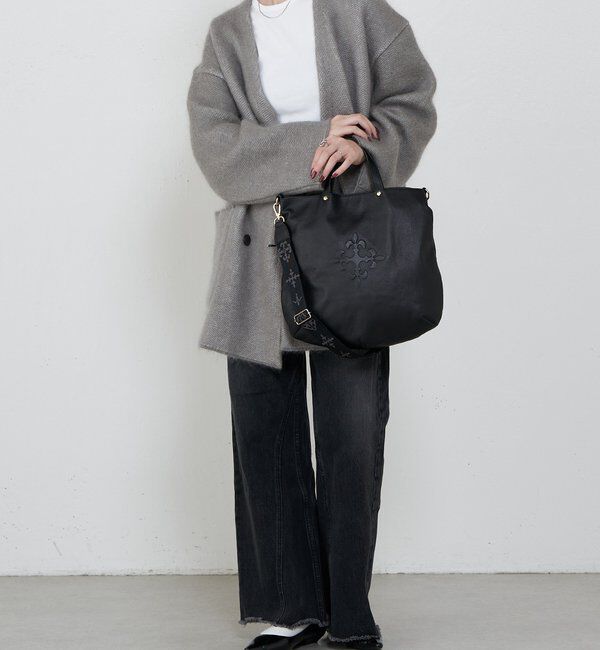  「スリム2WAYトートバッグ <エンボスモノグラム>」|トートバッグ|